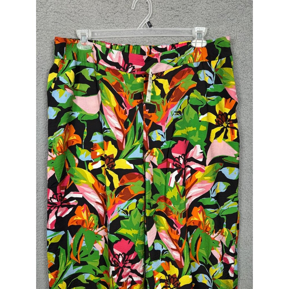 I.n.c. International Concepts Women's Plus 1X High-Rise Wide-Leg Pants Multi NWI - Picture 2 of 7